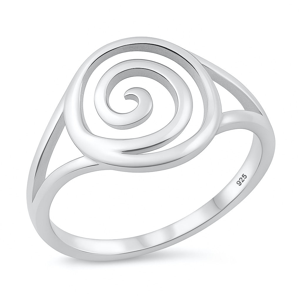 Silver Ring - Spiral