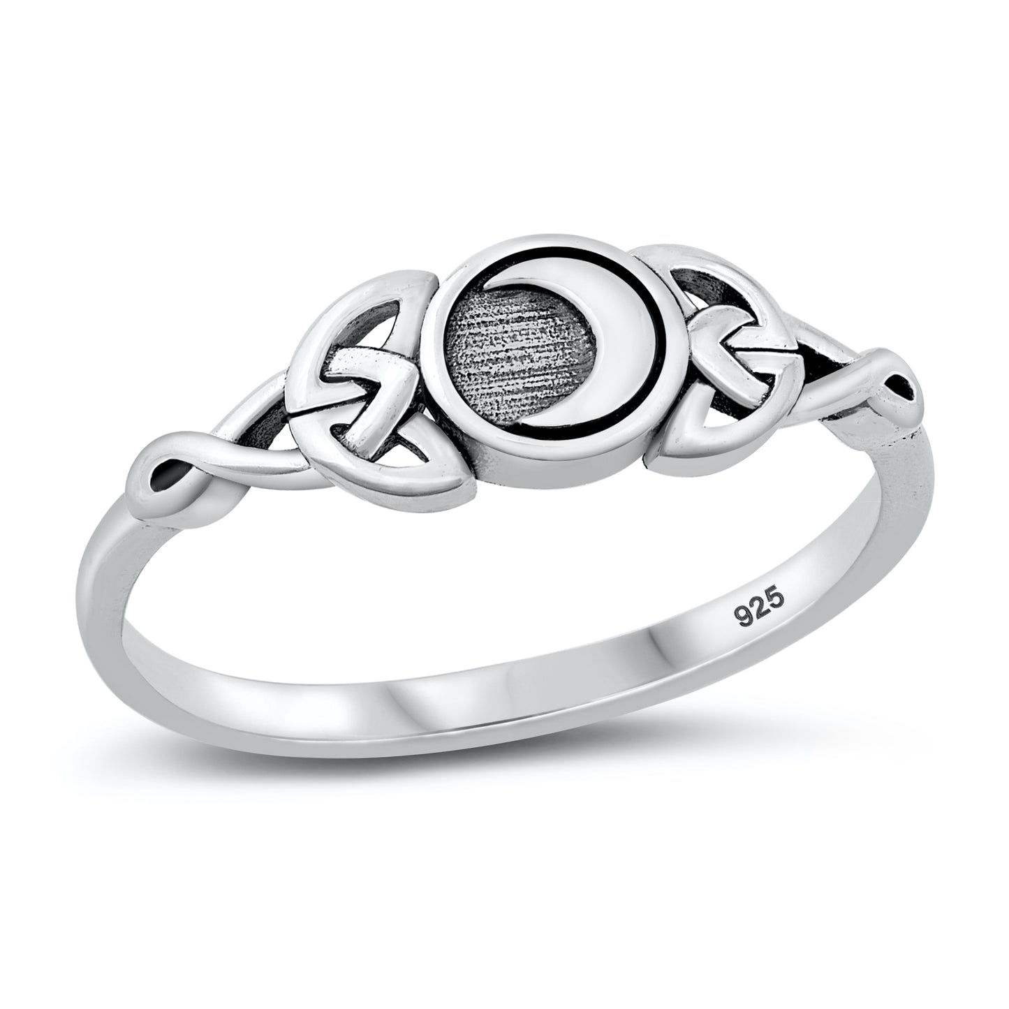 Silver Ring - Celtic Moon