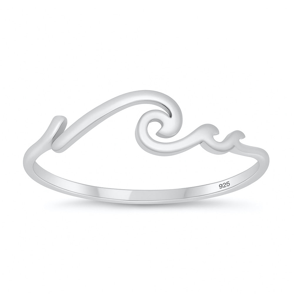 Silver Ring - Wave