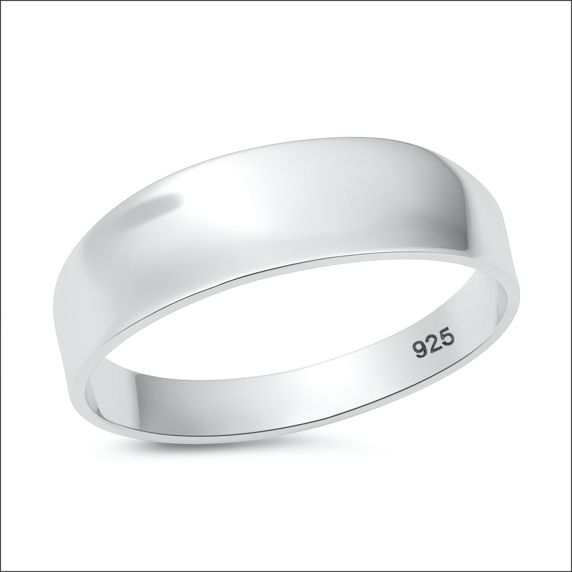 Silver Ring - Concave Band