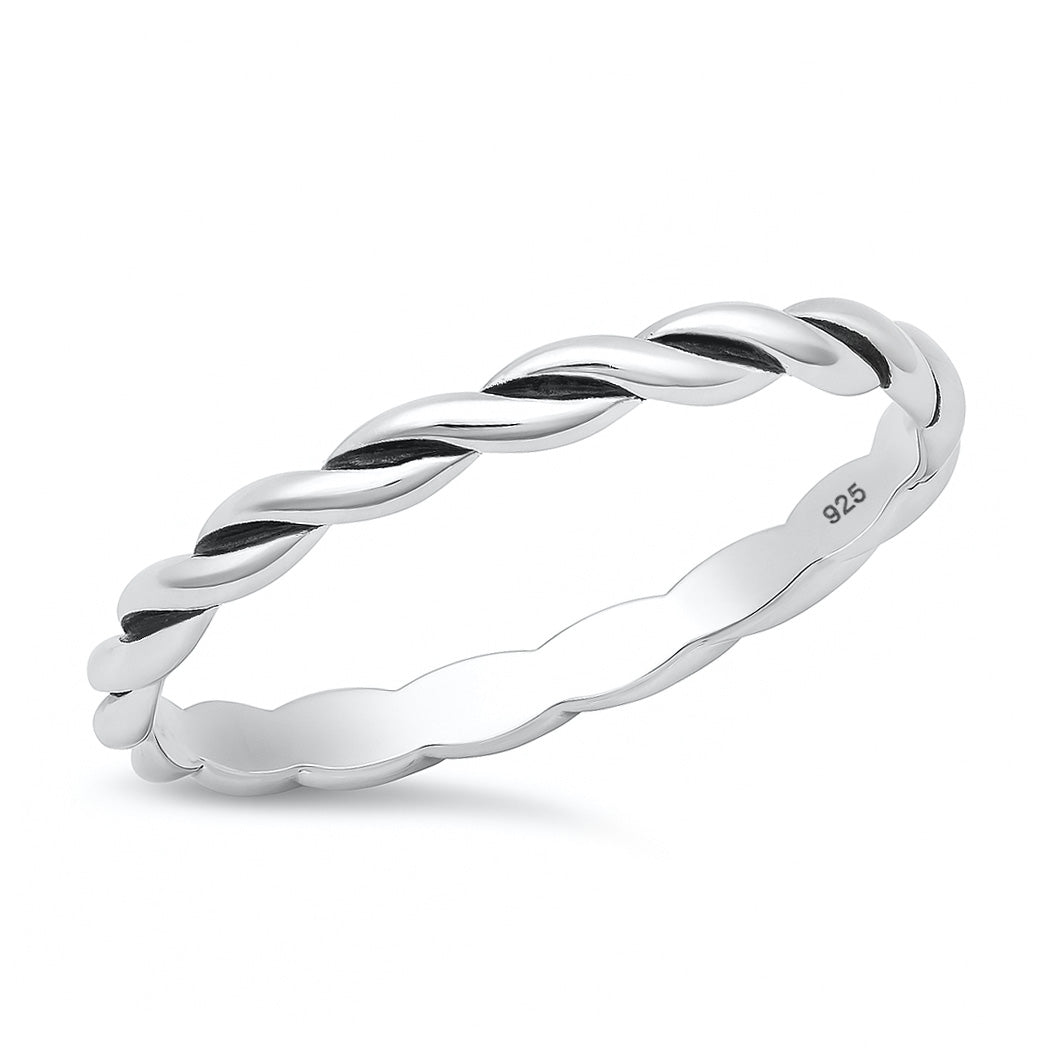Silver Ring - Braided Band