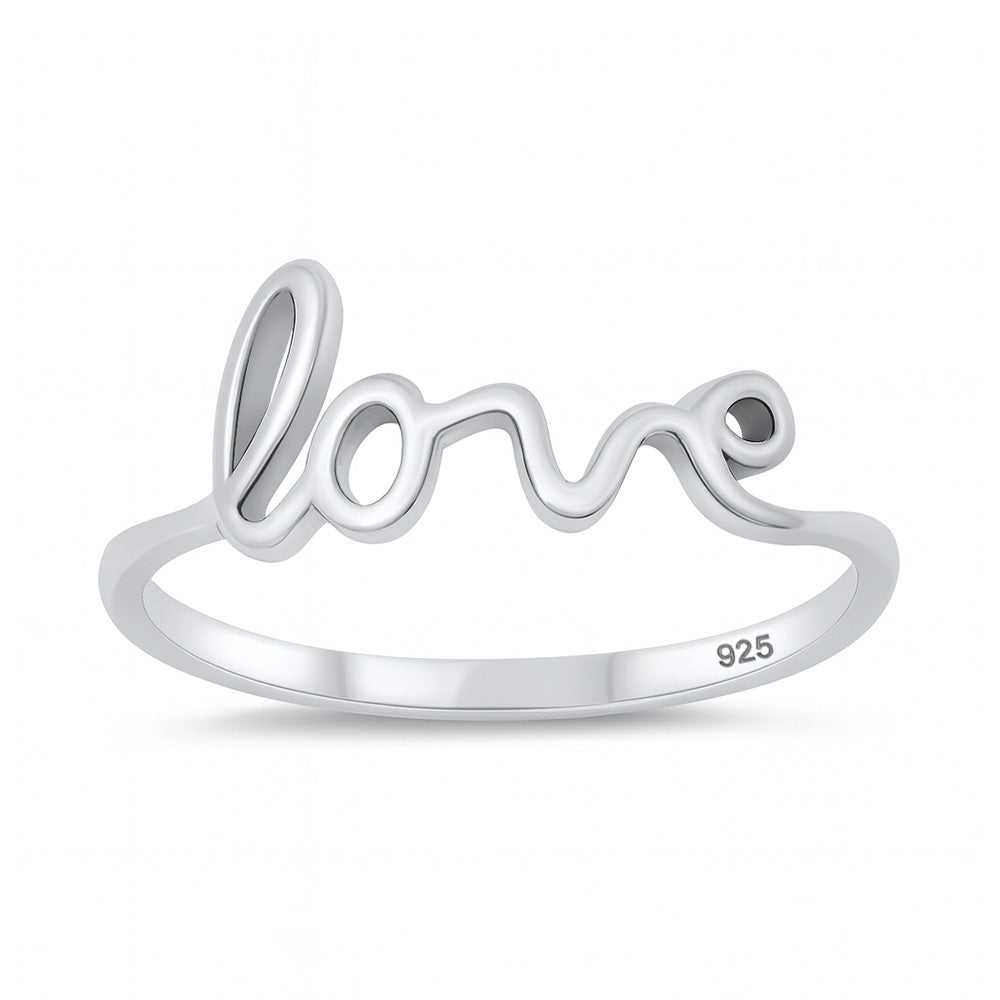 Silver Ring - Love