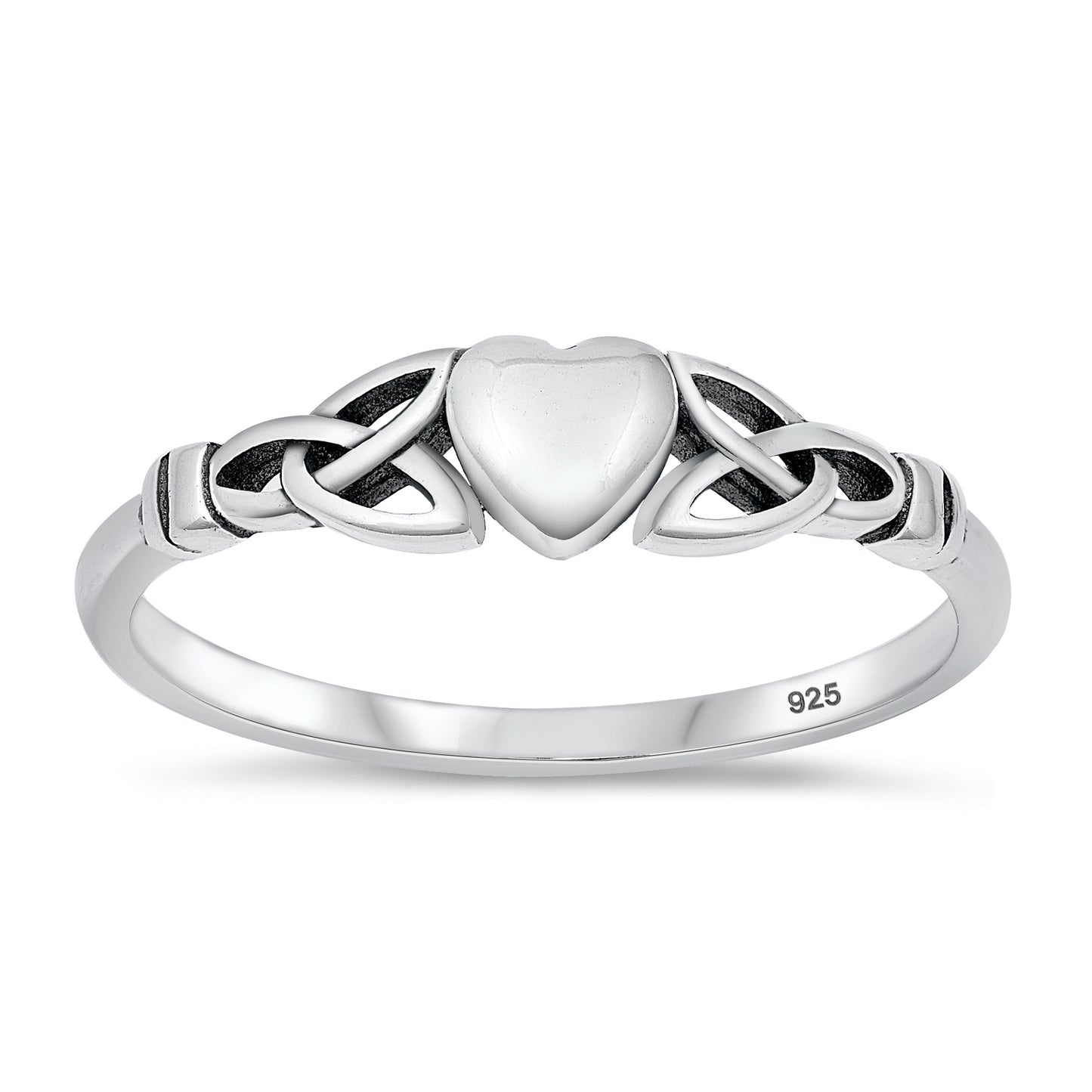 Silver Ring - Heart Celtic