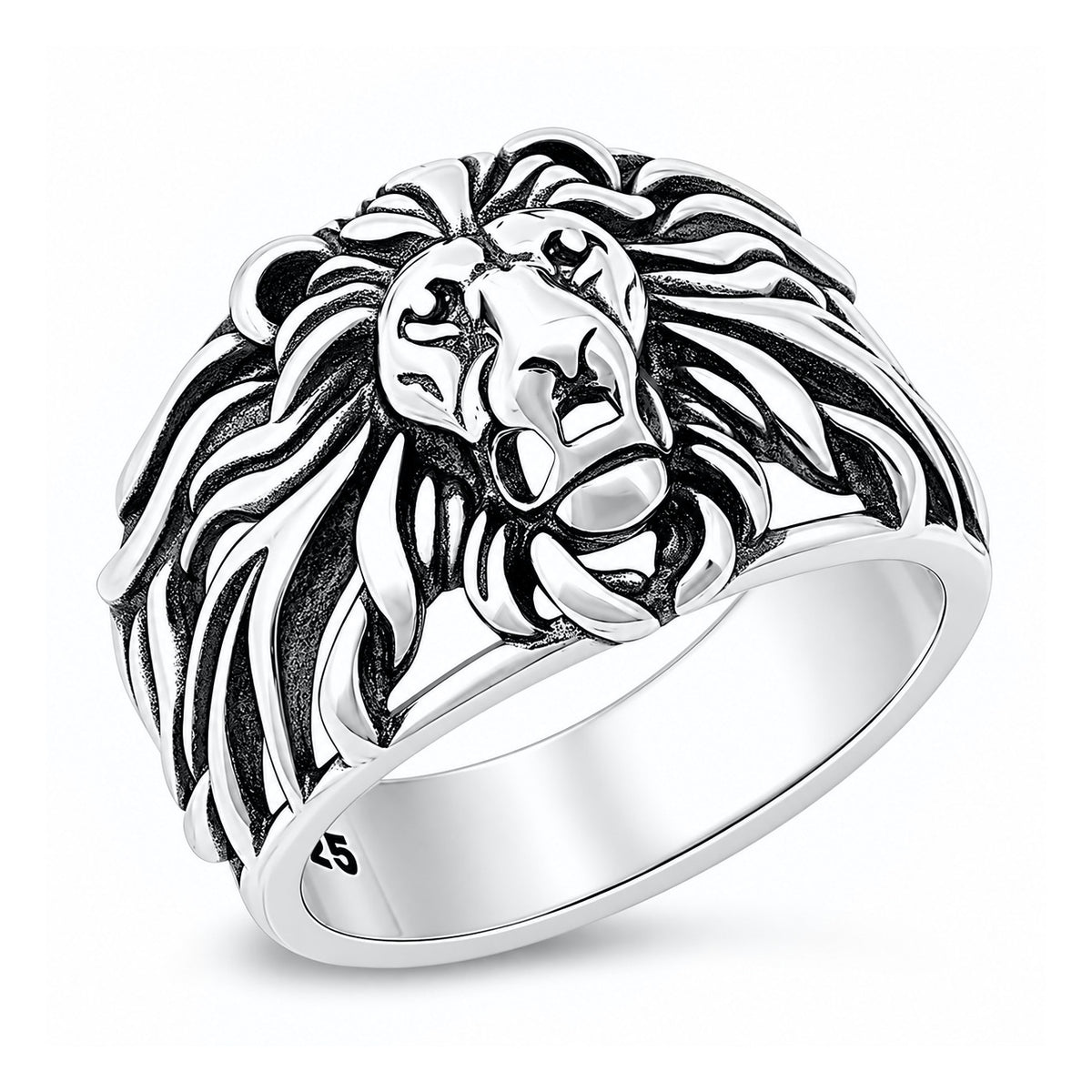 Silver Ring - Lion Head