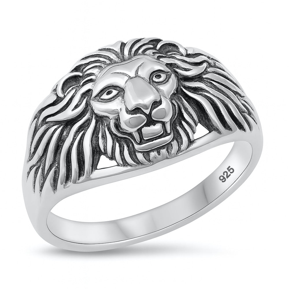 Silver Ring - Lion Head