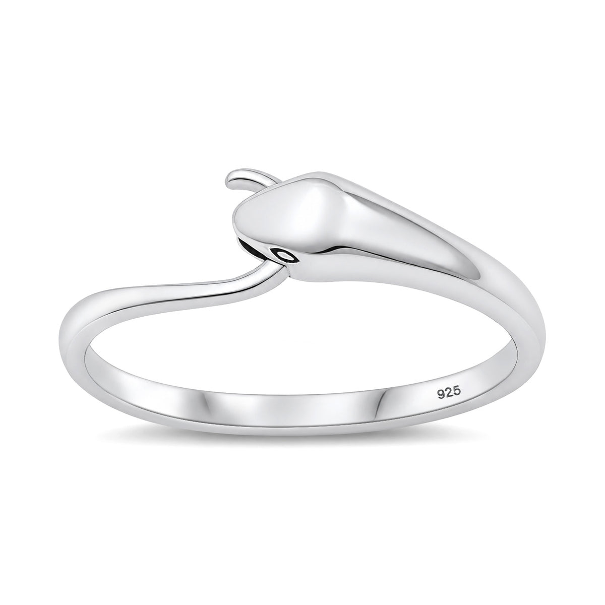 Silver Ourboros Snake Ring