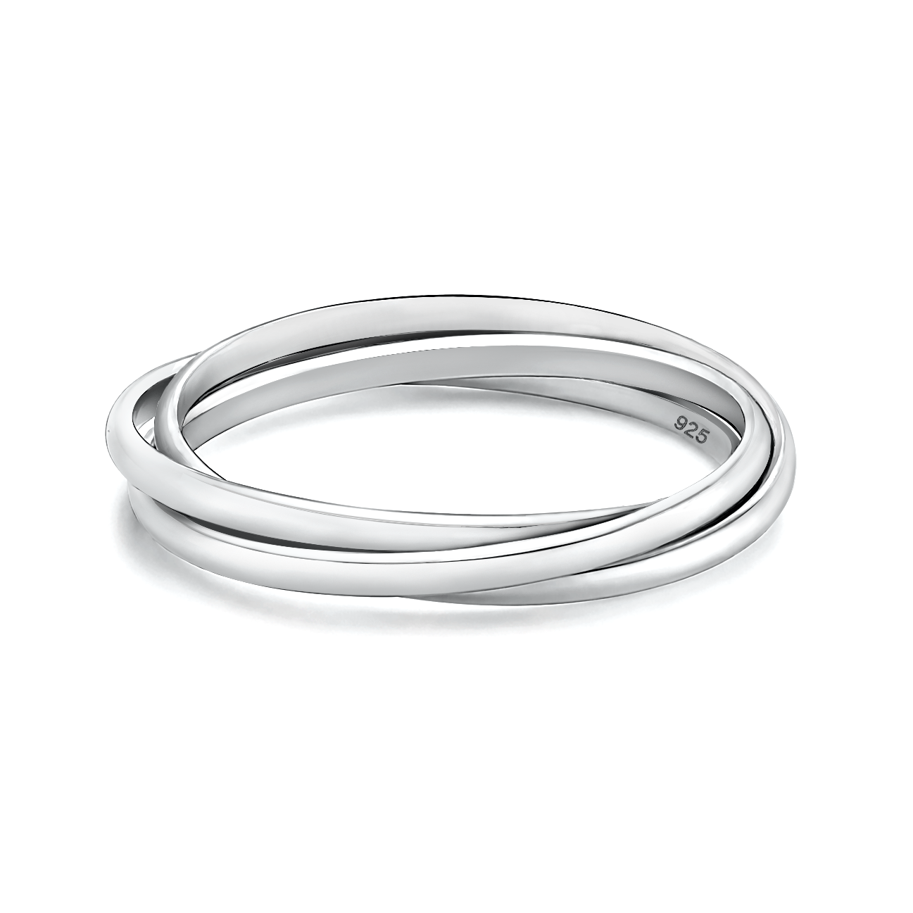 Silver Ring - 3-Band Rolling Ring