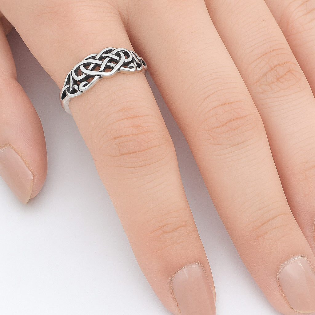 Silver Ring - Celtic Heart