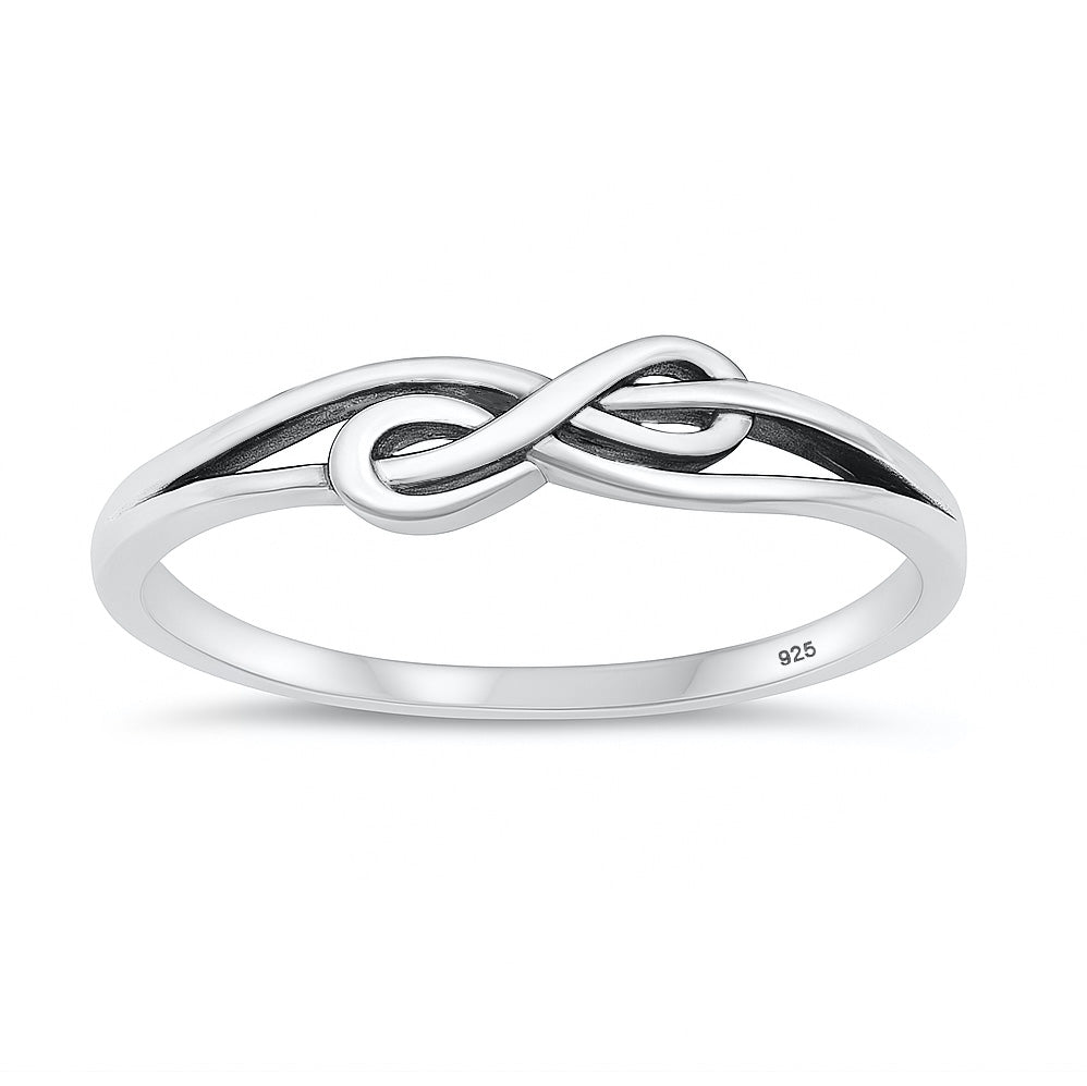 Silver Infinity Knot Ring