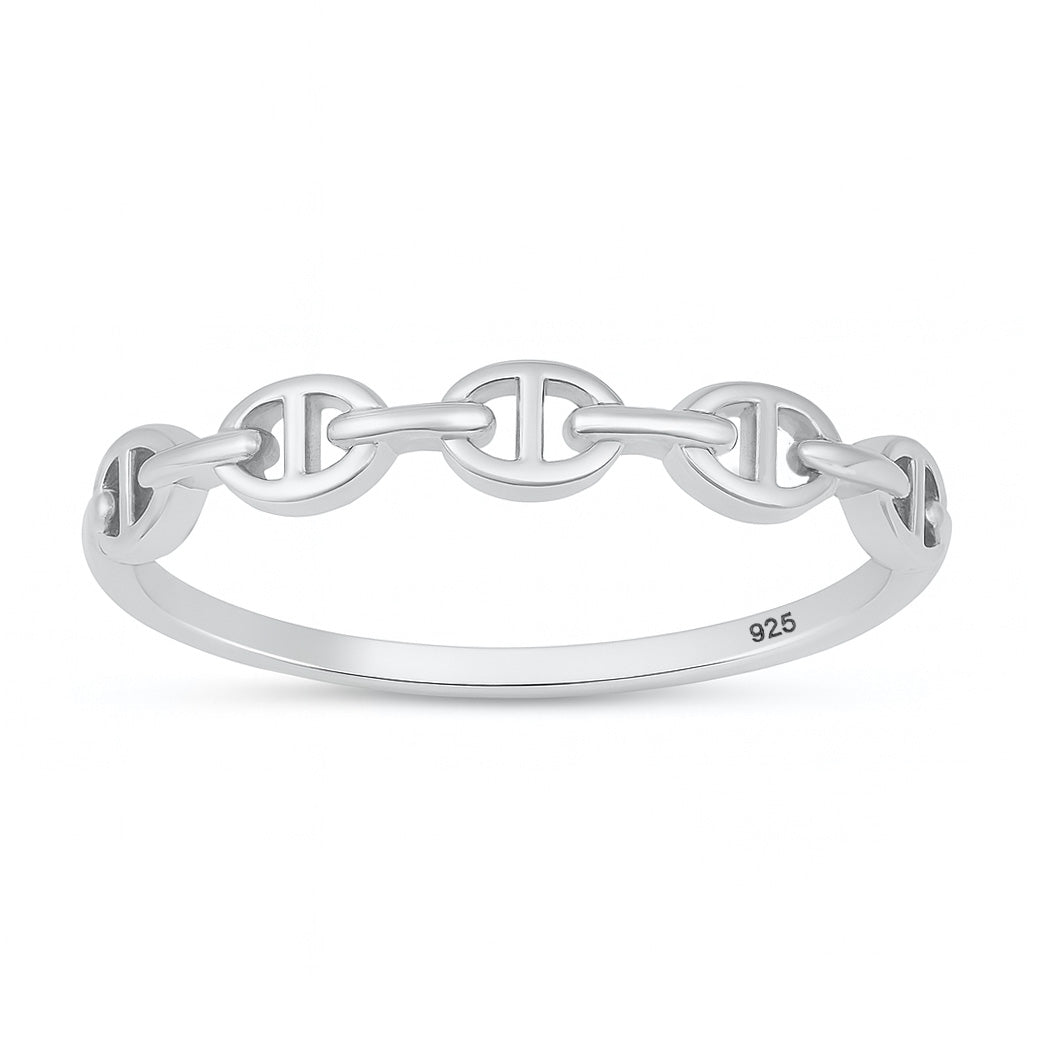 Silver Marina chain Ring