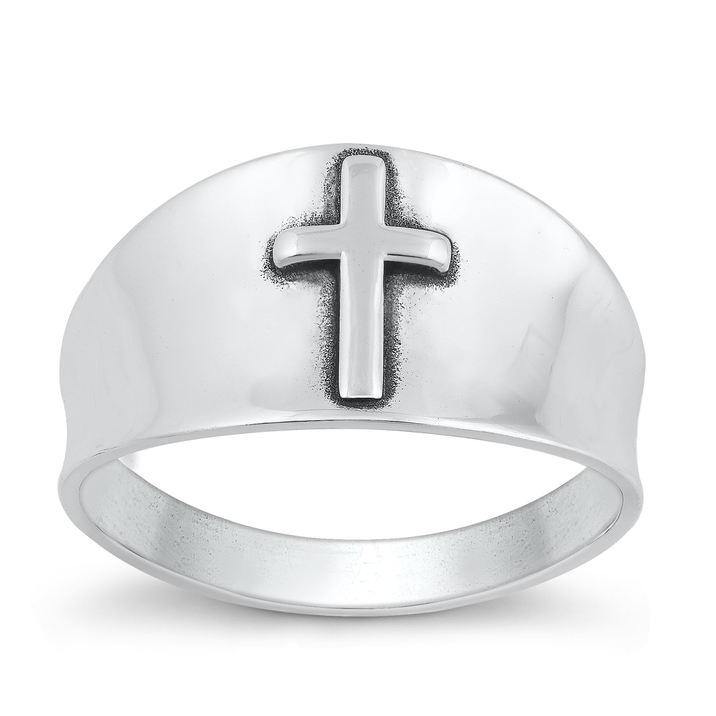 Silver Ring - Cross