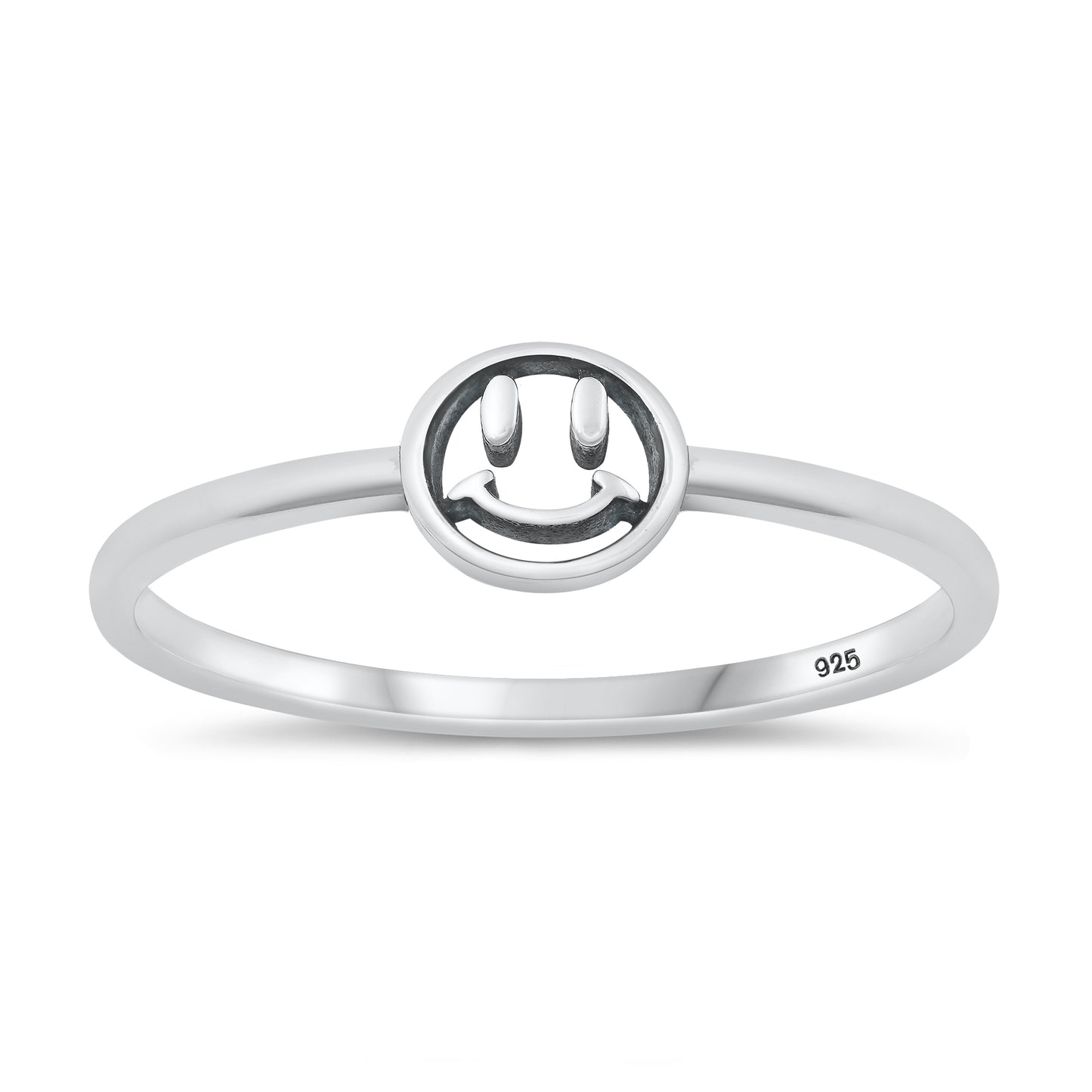 Silver Ring - Happy Face