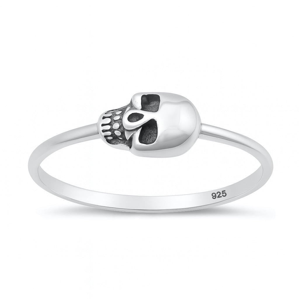 Silver Ring - Mini Skull