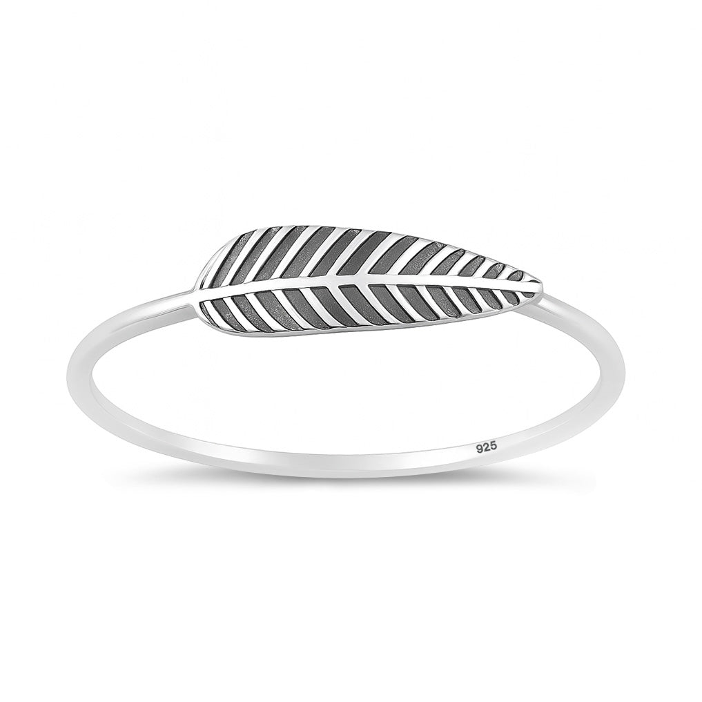 Silver Ring - Leaf