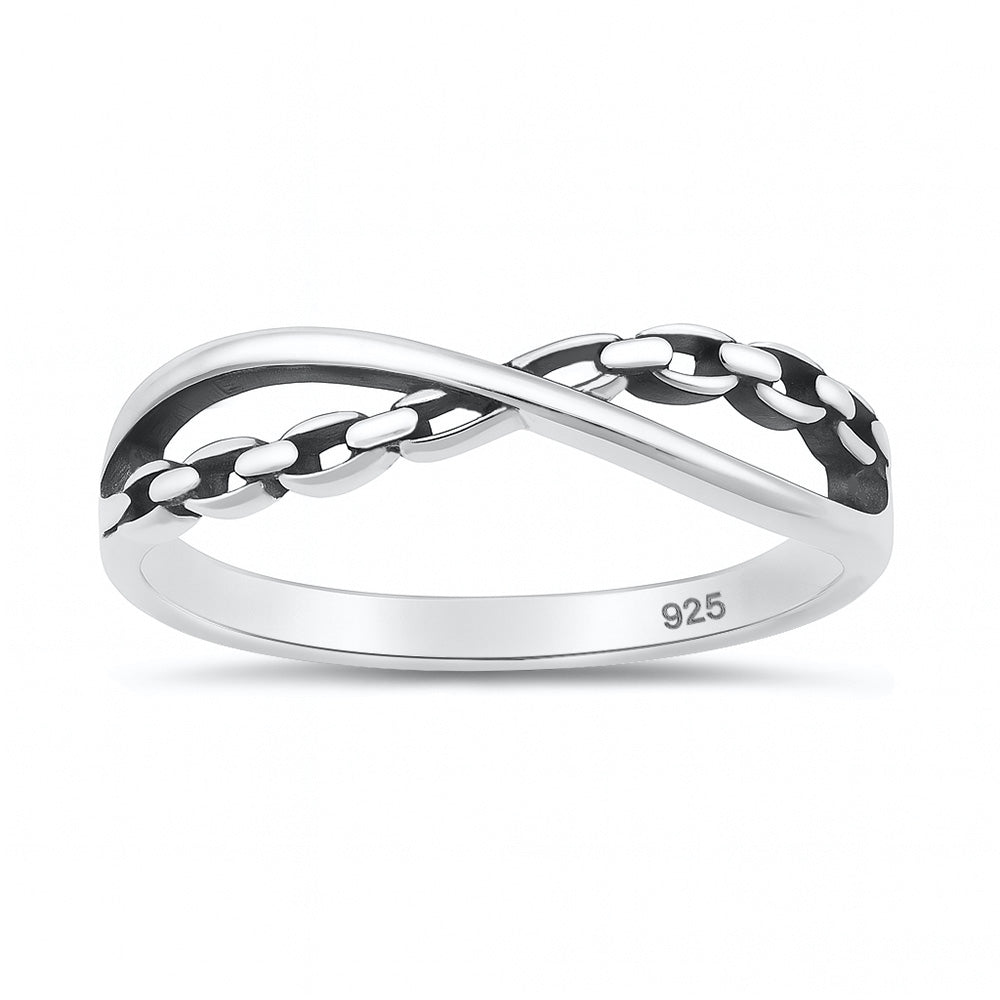 Silver Ring - Infinity Chain