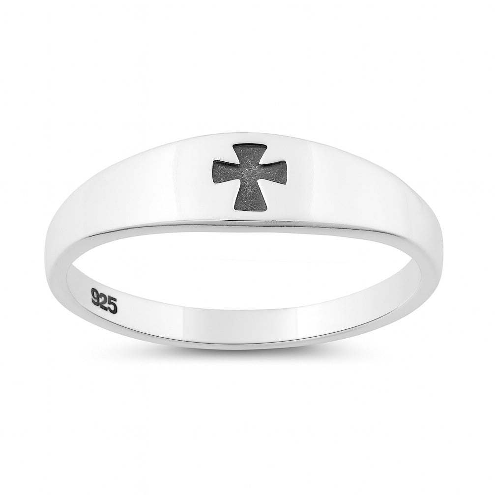 Silver Ring - Cross