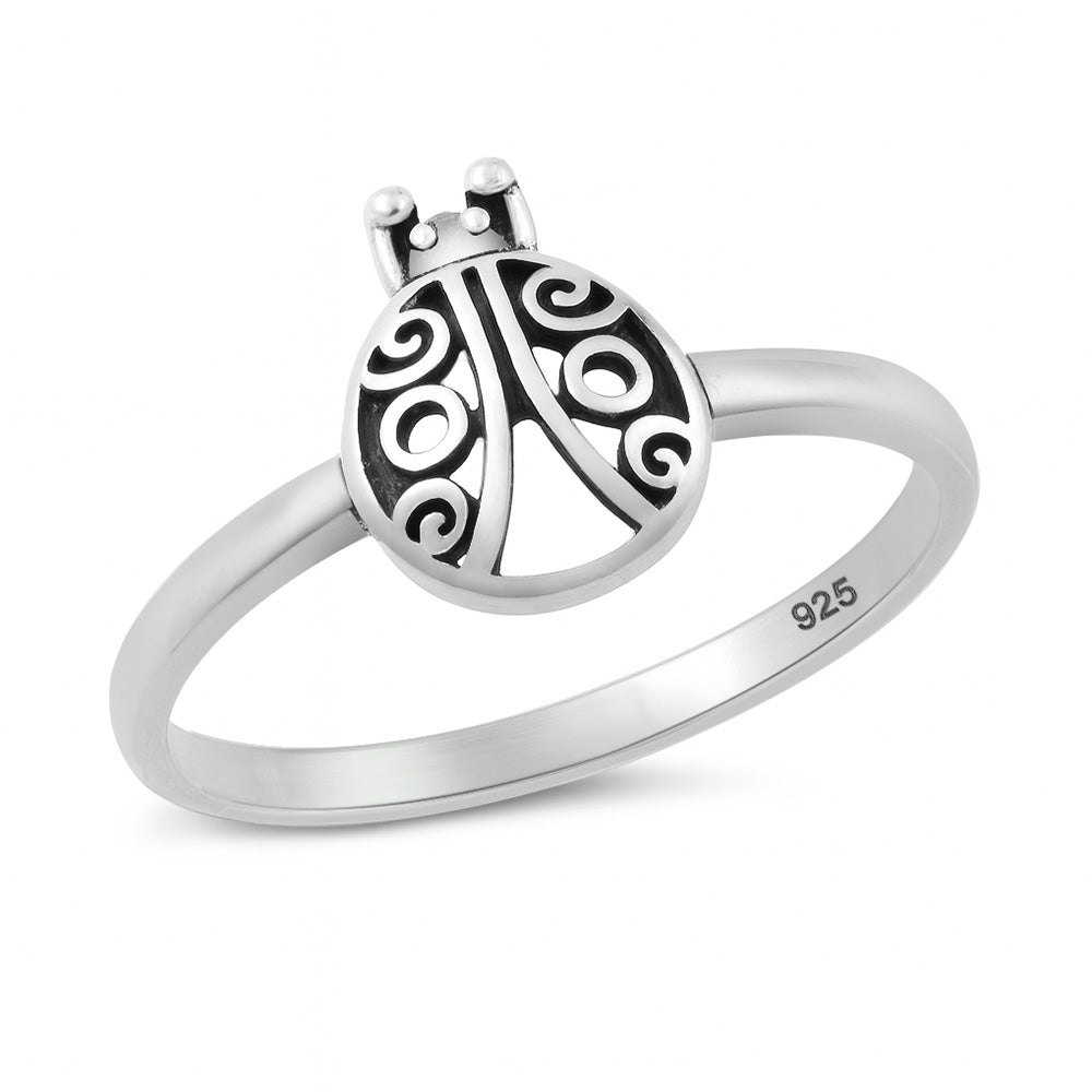 Silver Ring - Ladybug