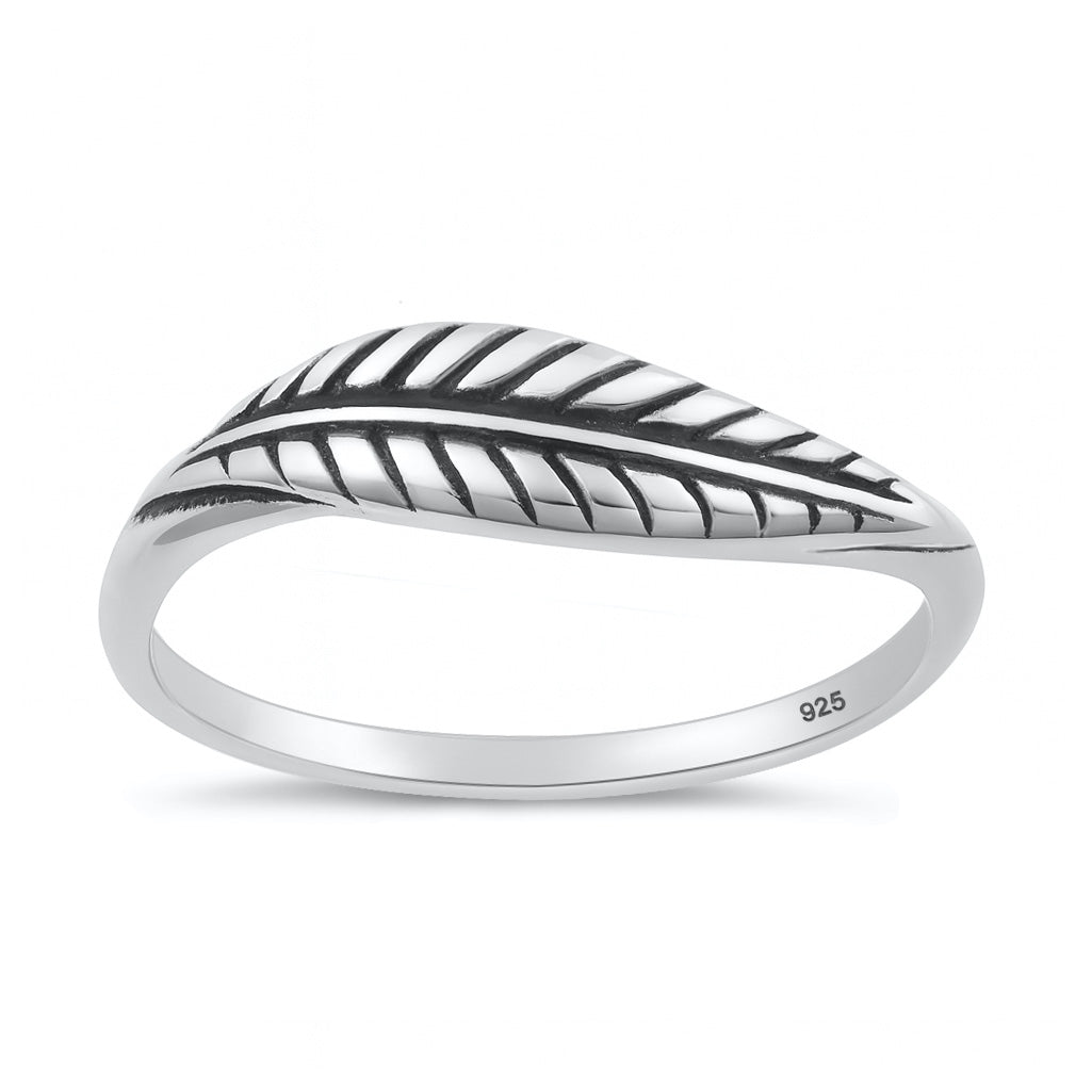 Silver Ring - Leaf