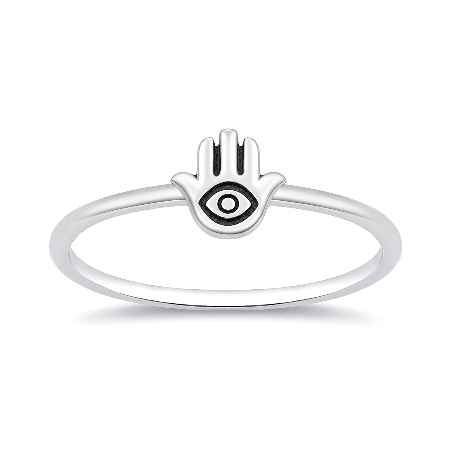 Silver Ring - Hamsa & Evil Eye