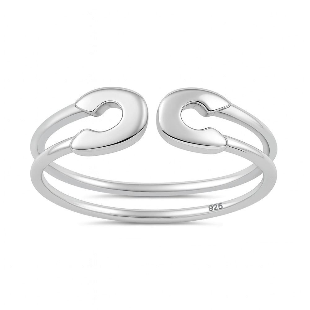 Silver Ring - Safety Pin