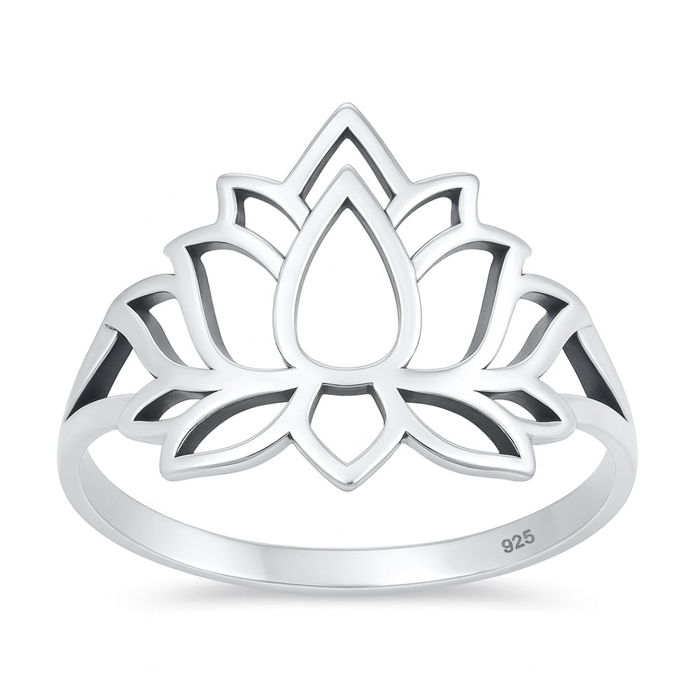Silver Ring - Lotus