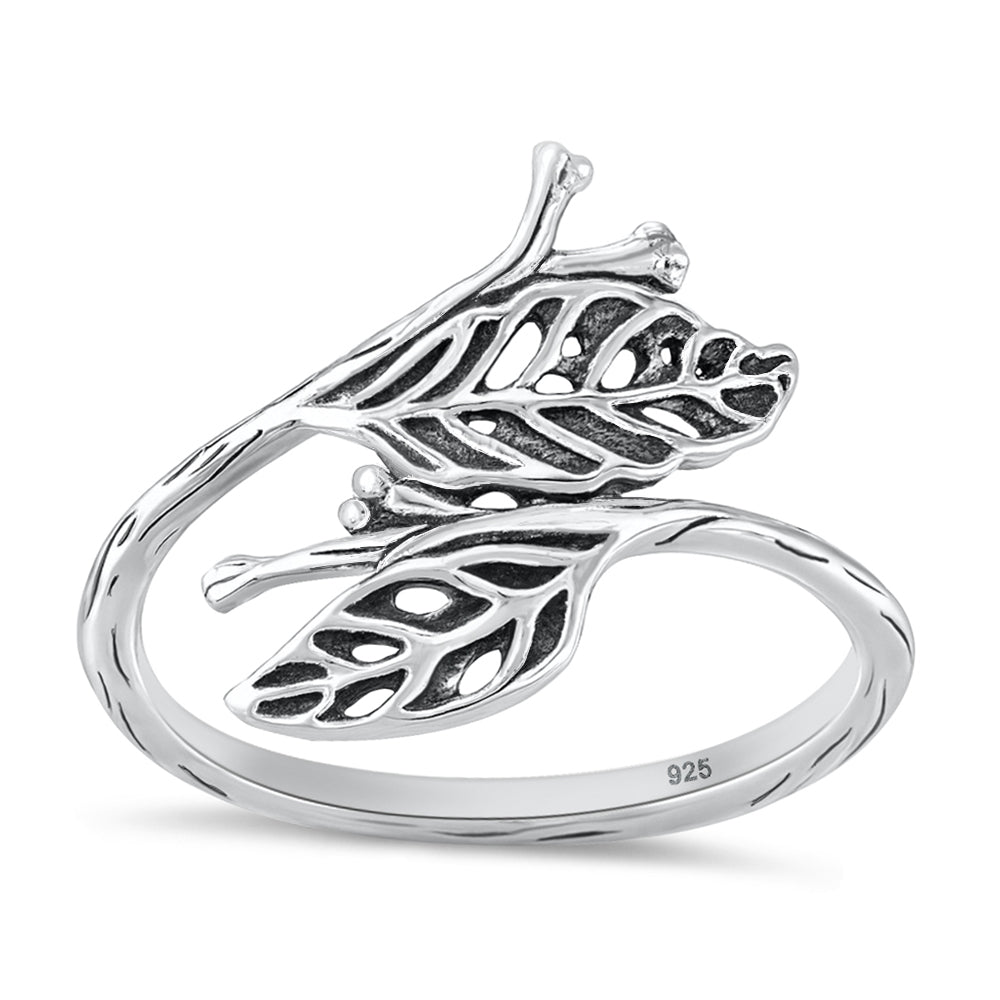 Silver Ring - Leaves