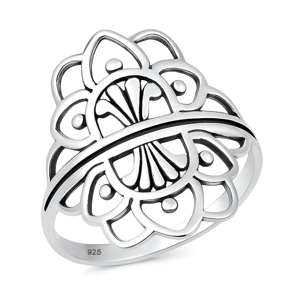 Silver Ring - Mandala