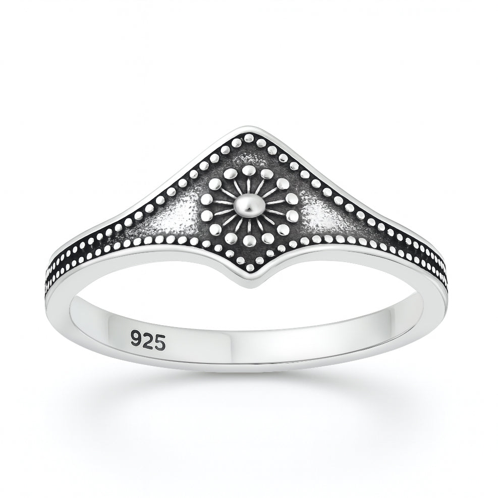 Silver Ring - Sunburst