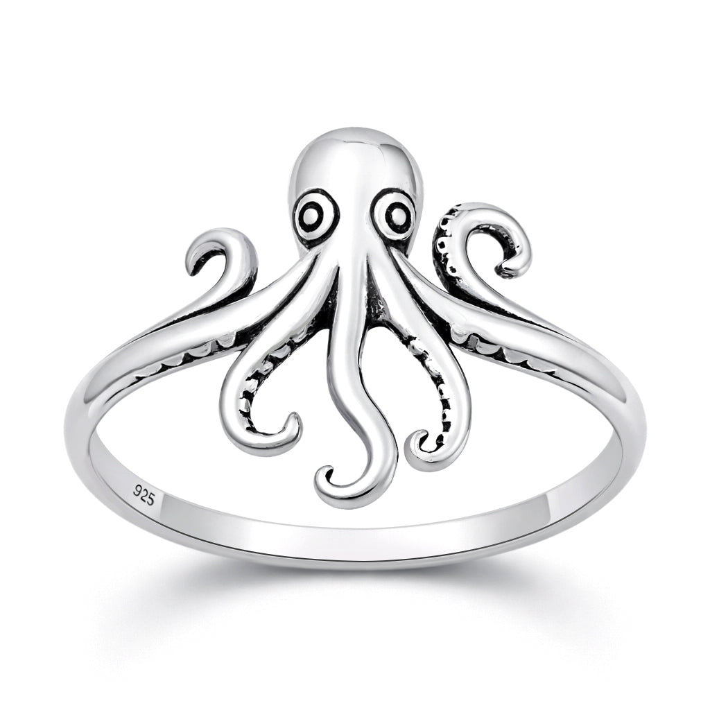 Silver Ring - Octopus