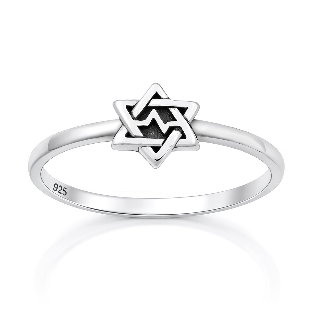 Silver Ring - Star of David
