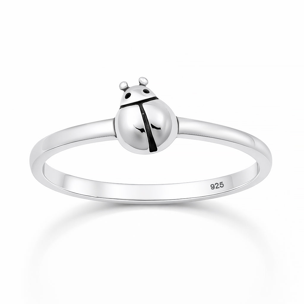 Silver Ring - Ladybug