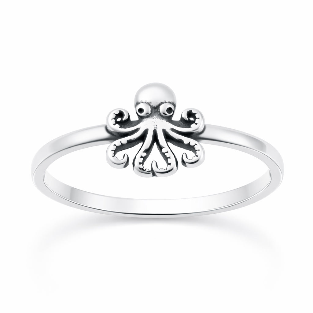 Silver Ring - Octopus