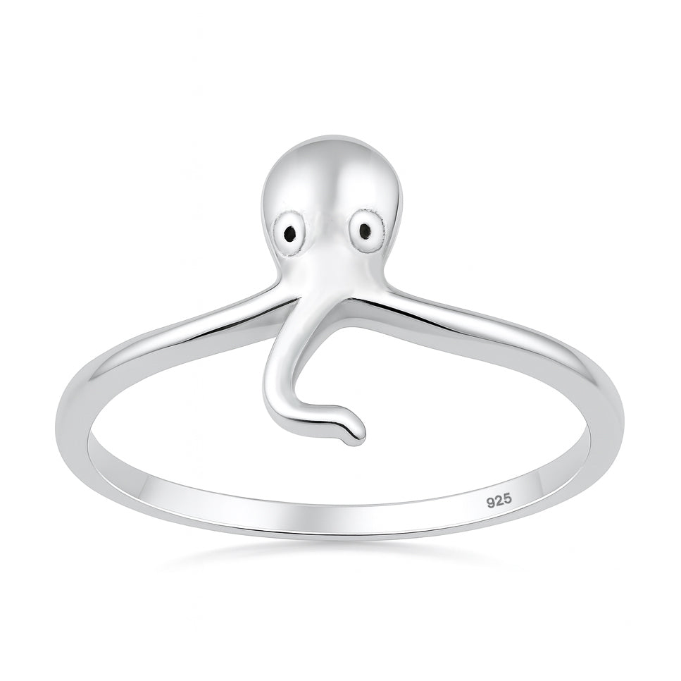Silver Ring - Octopus