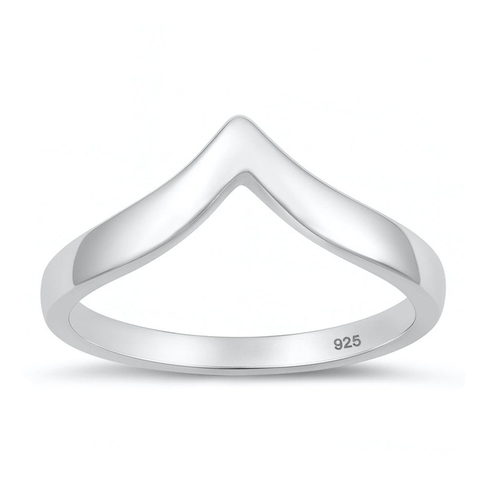 Silver Ring - V-Shape