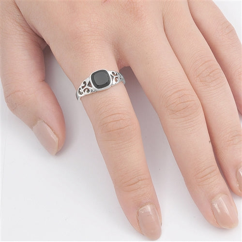 Silver Stone Ring