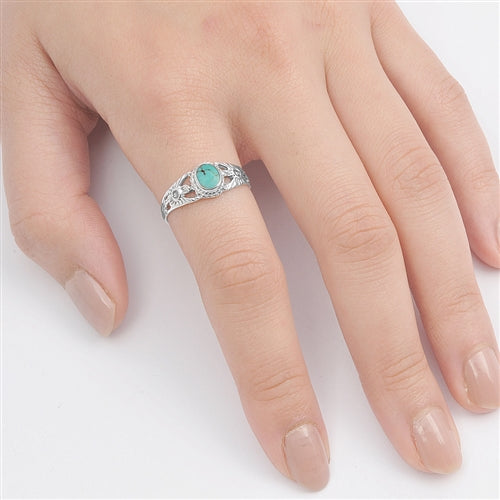 Silver Stone Ring