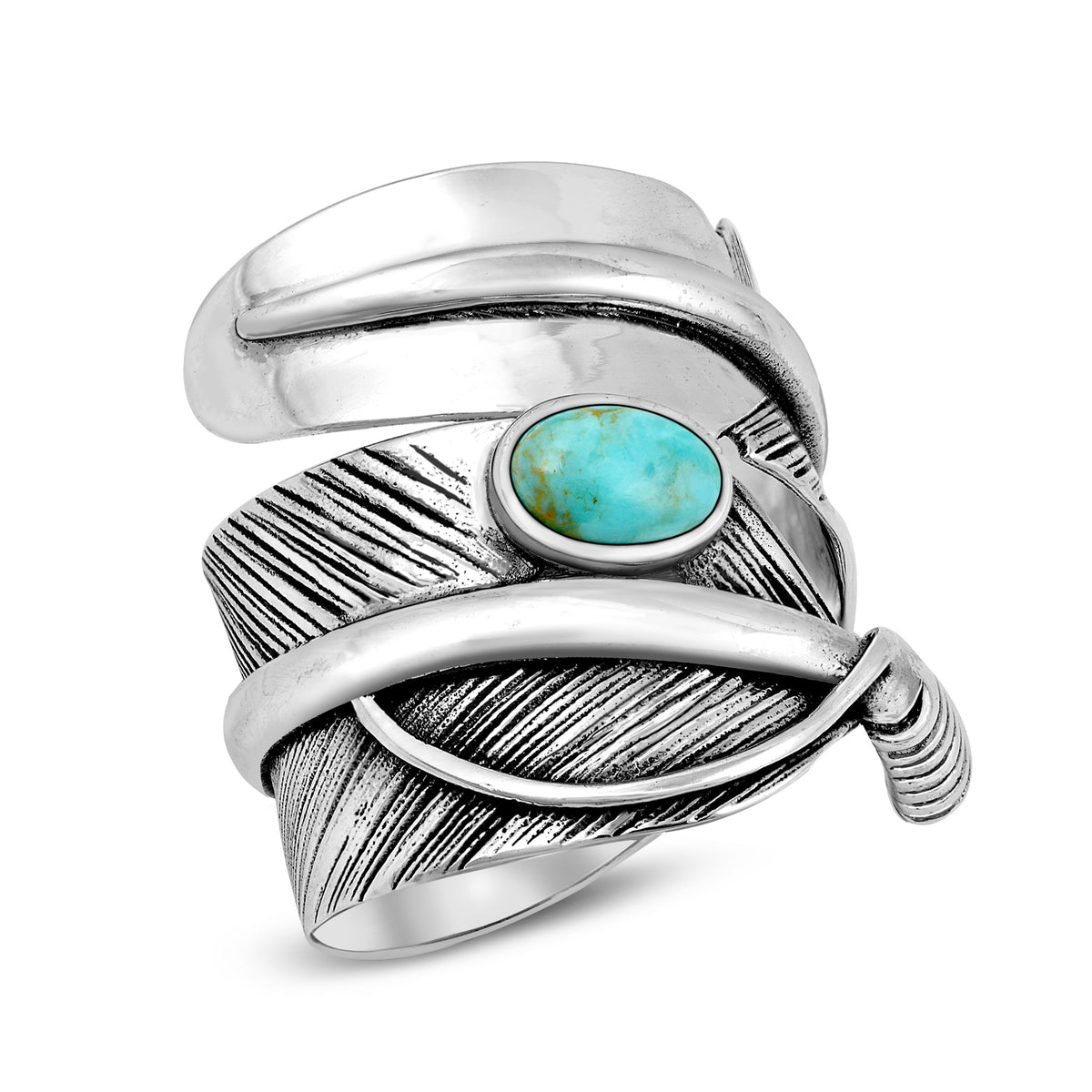 Silver Ring - Feather