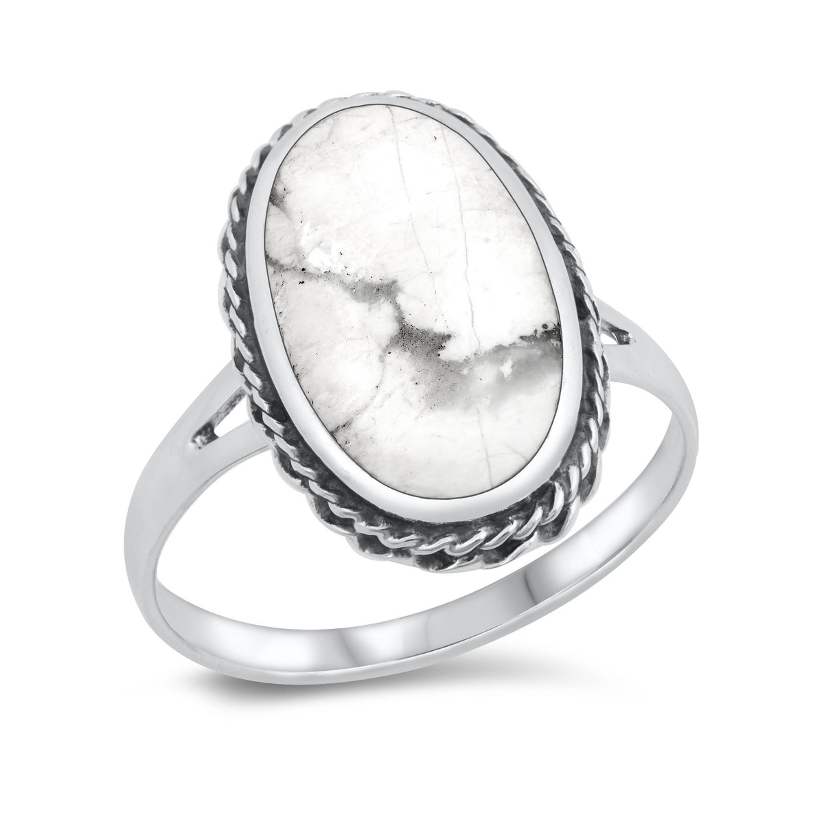 Silver Stone Ring