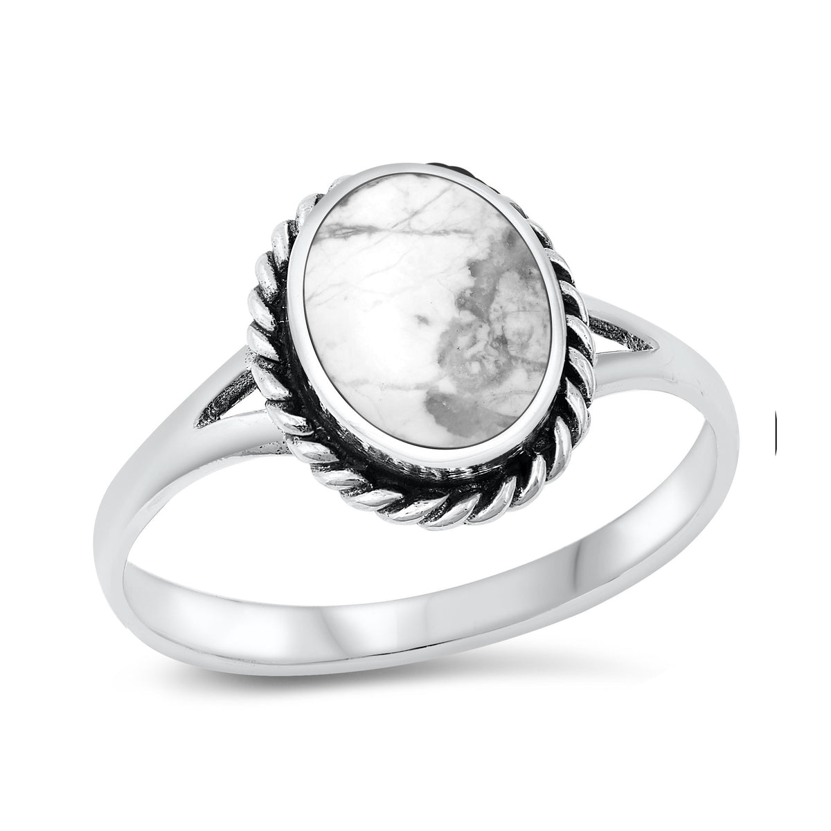 Silver Stone Ring