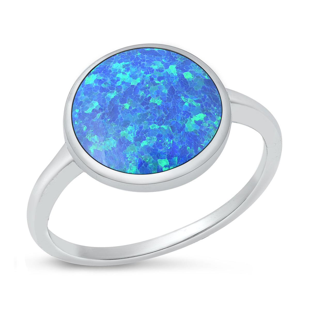 Silver Lab Opal Ring