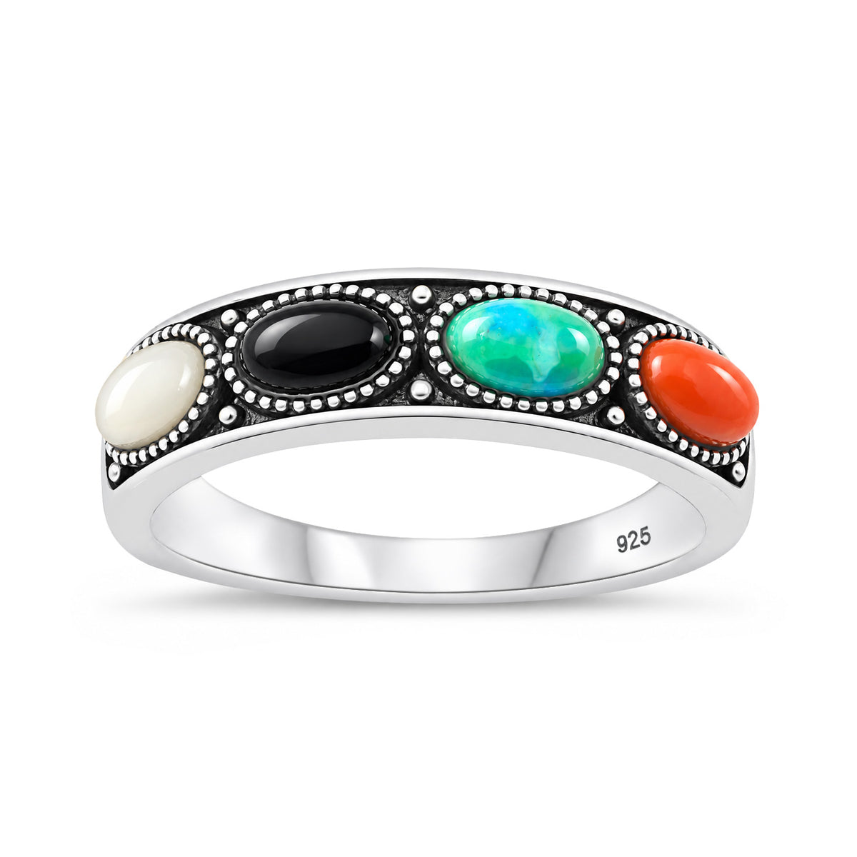 Silver Stone Ring