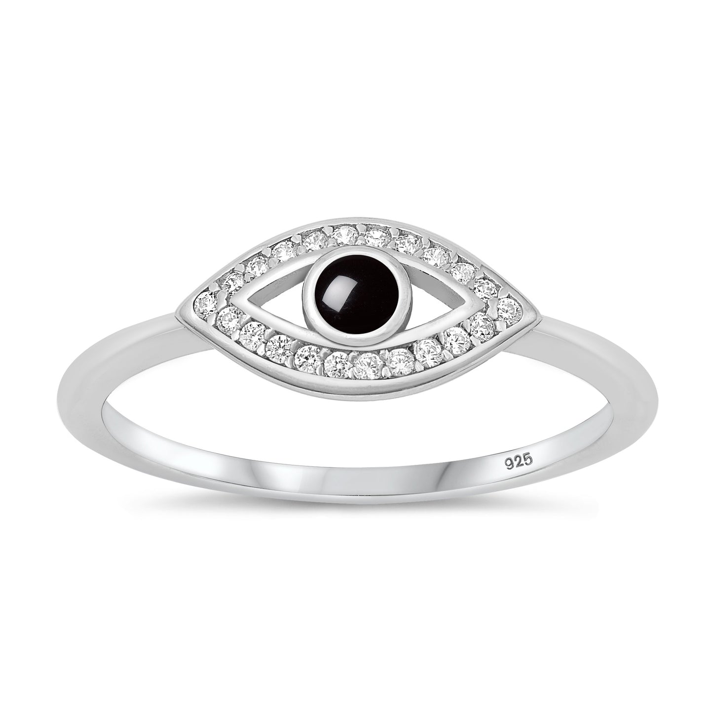 Silver Stone Ring - Eye
