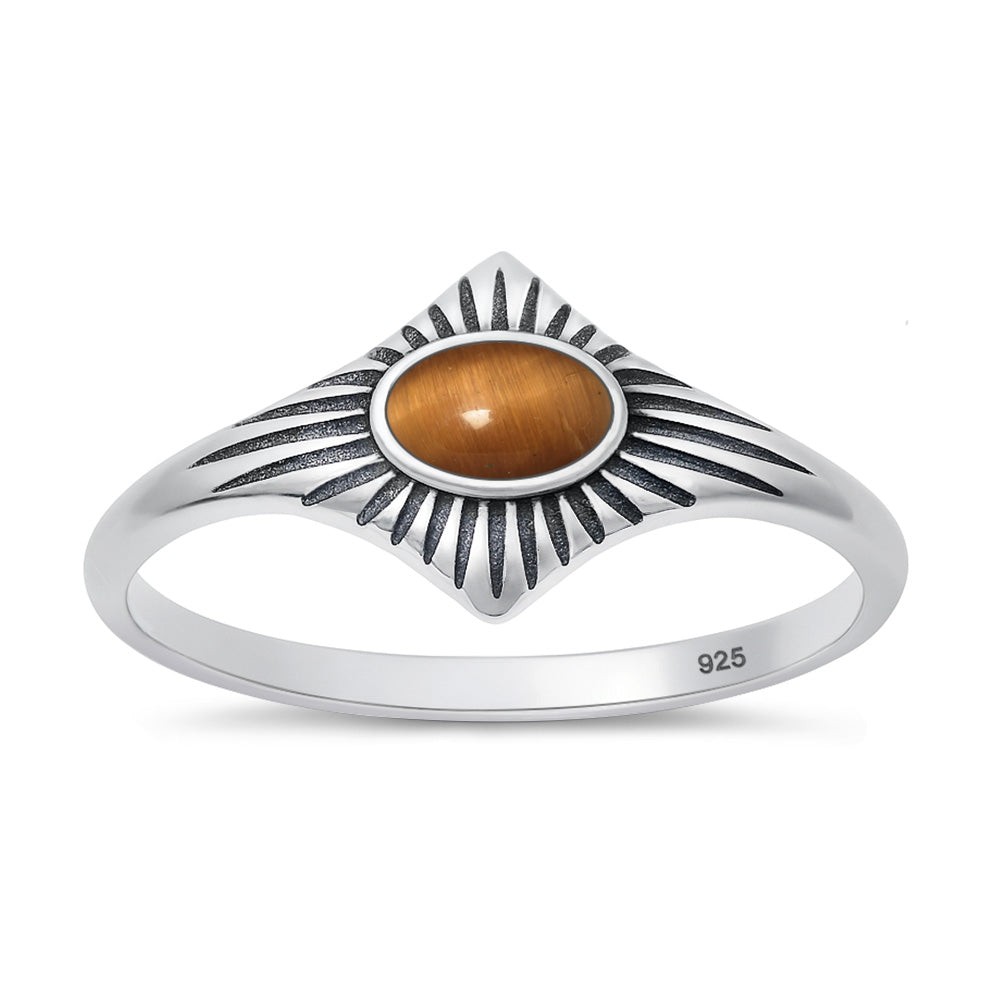 Silver Stone Ring