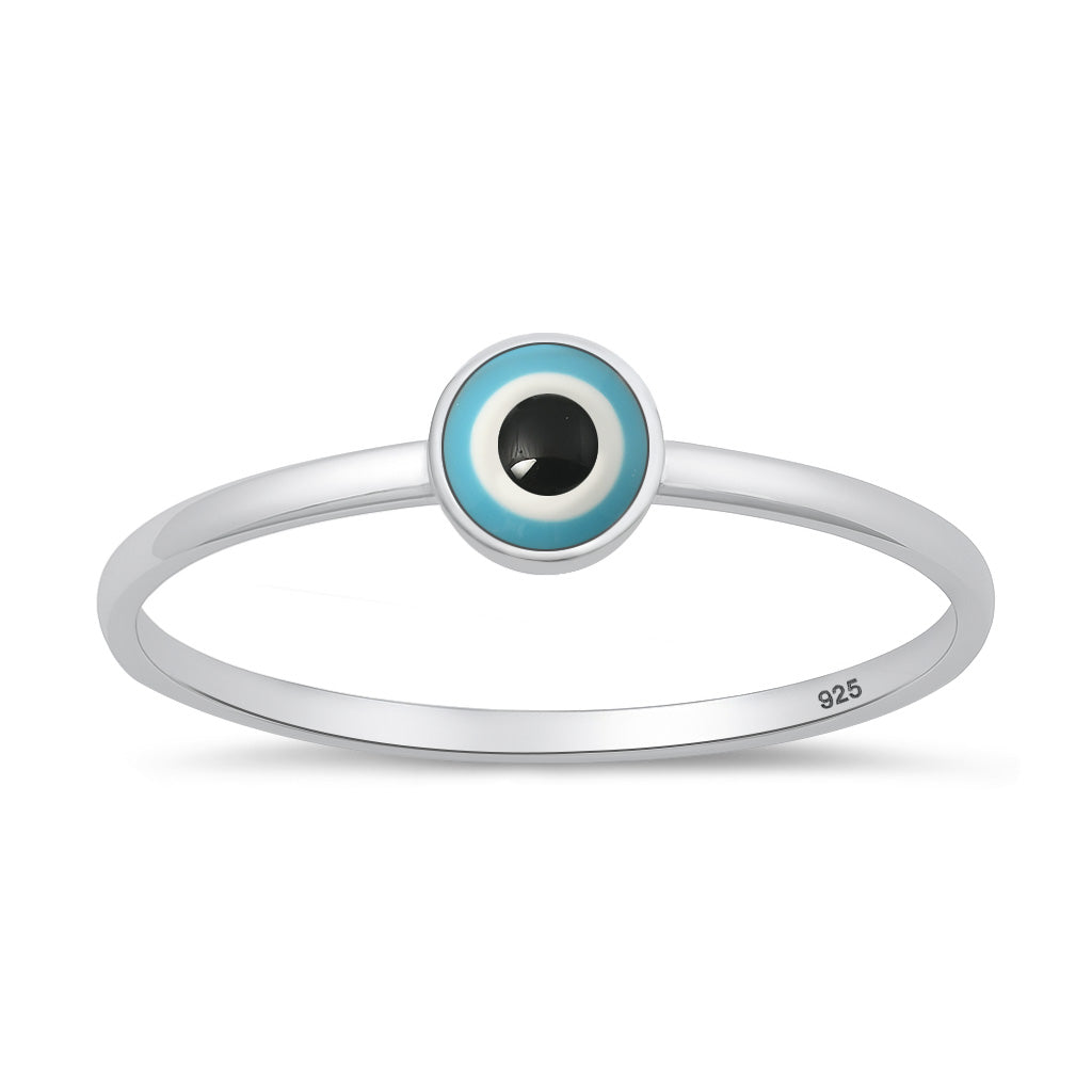 Silver Ring - Evil Eye