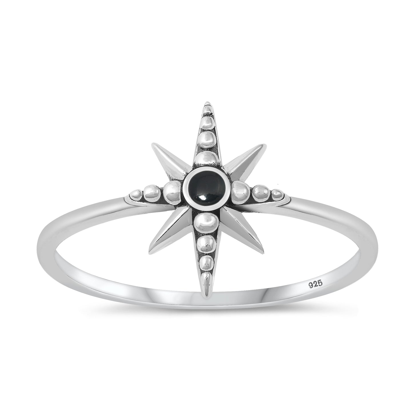 Silver Stone Ring - North Star