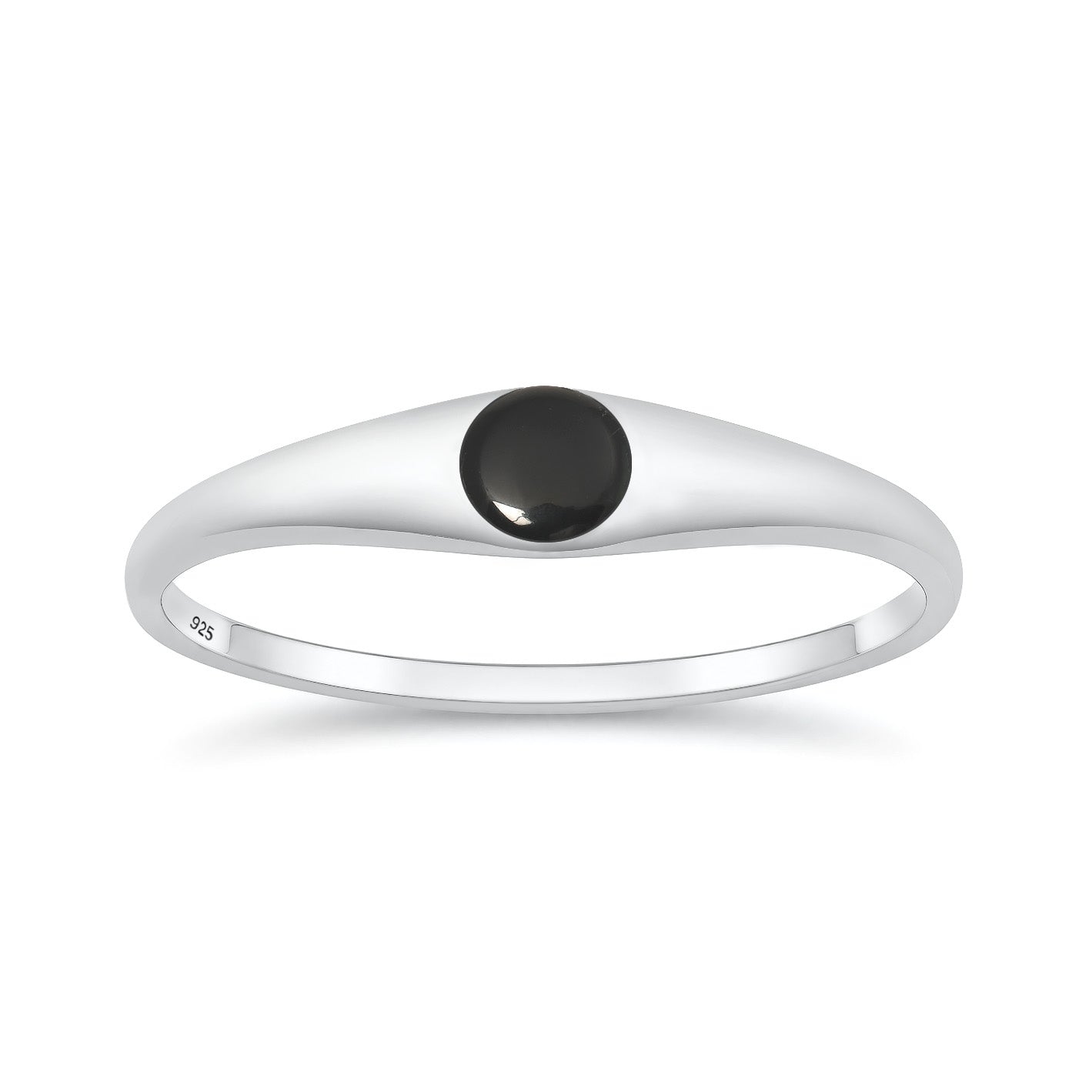 Silver Stone Ring - Solitaire