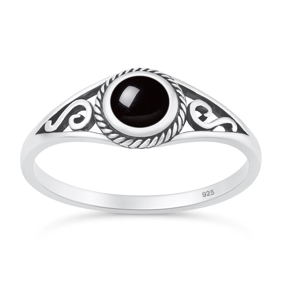 Silver Stone Ring