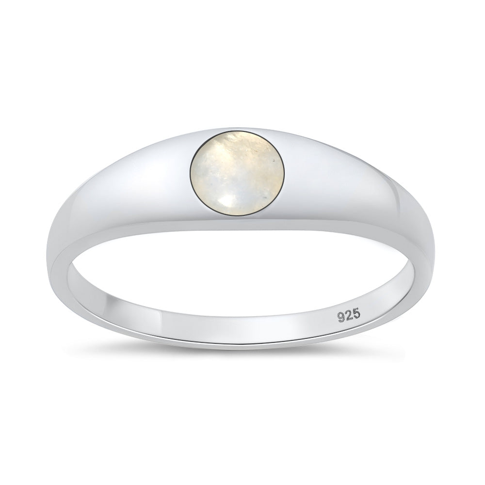 Silver Stone Ring