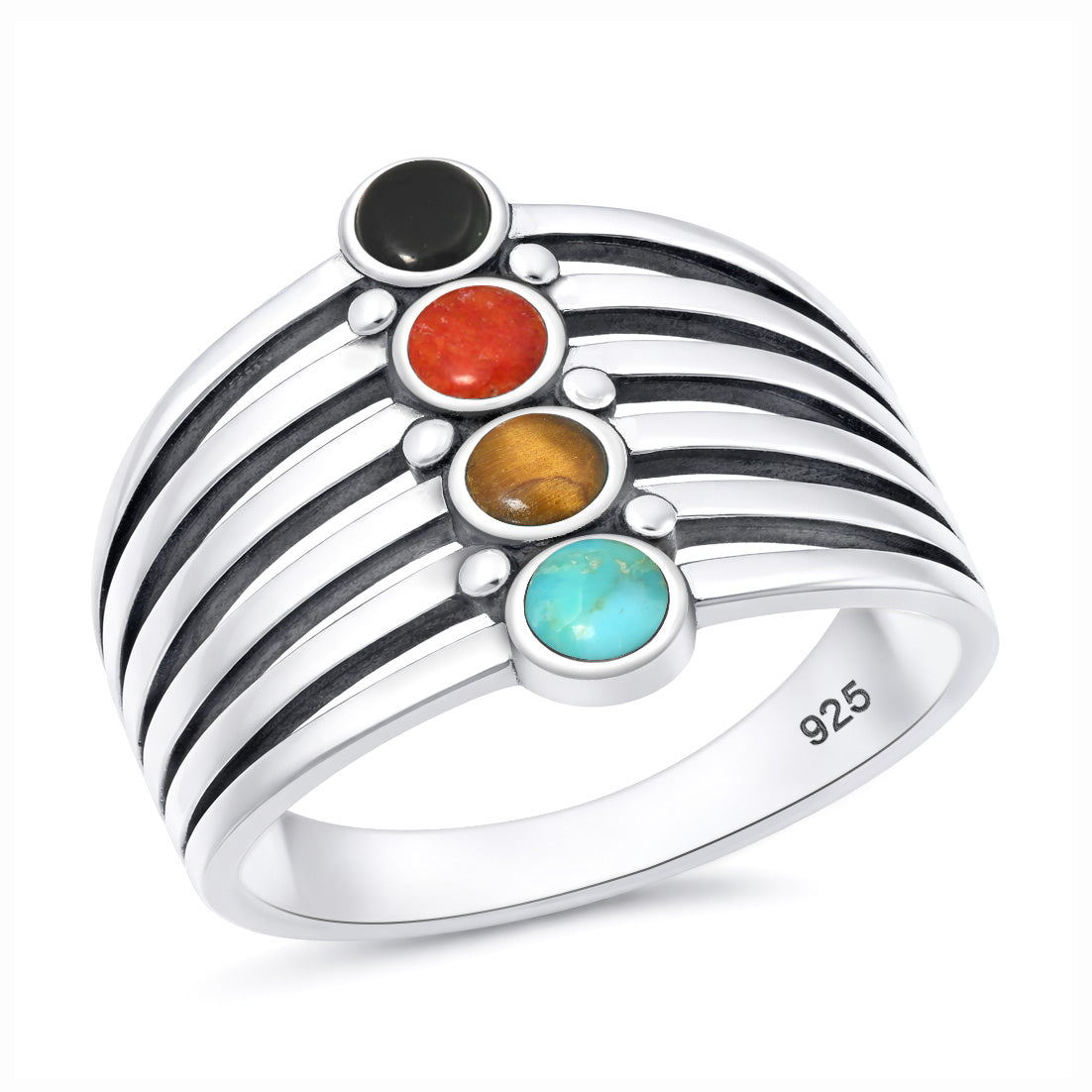 Silver Stone Ring