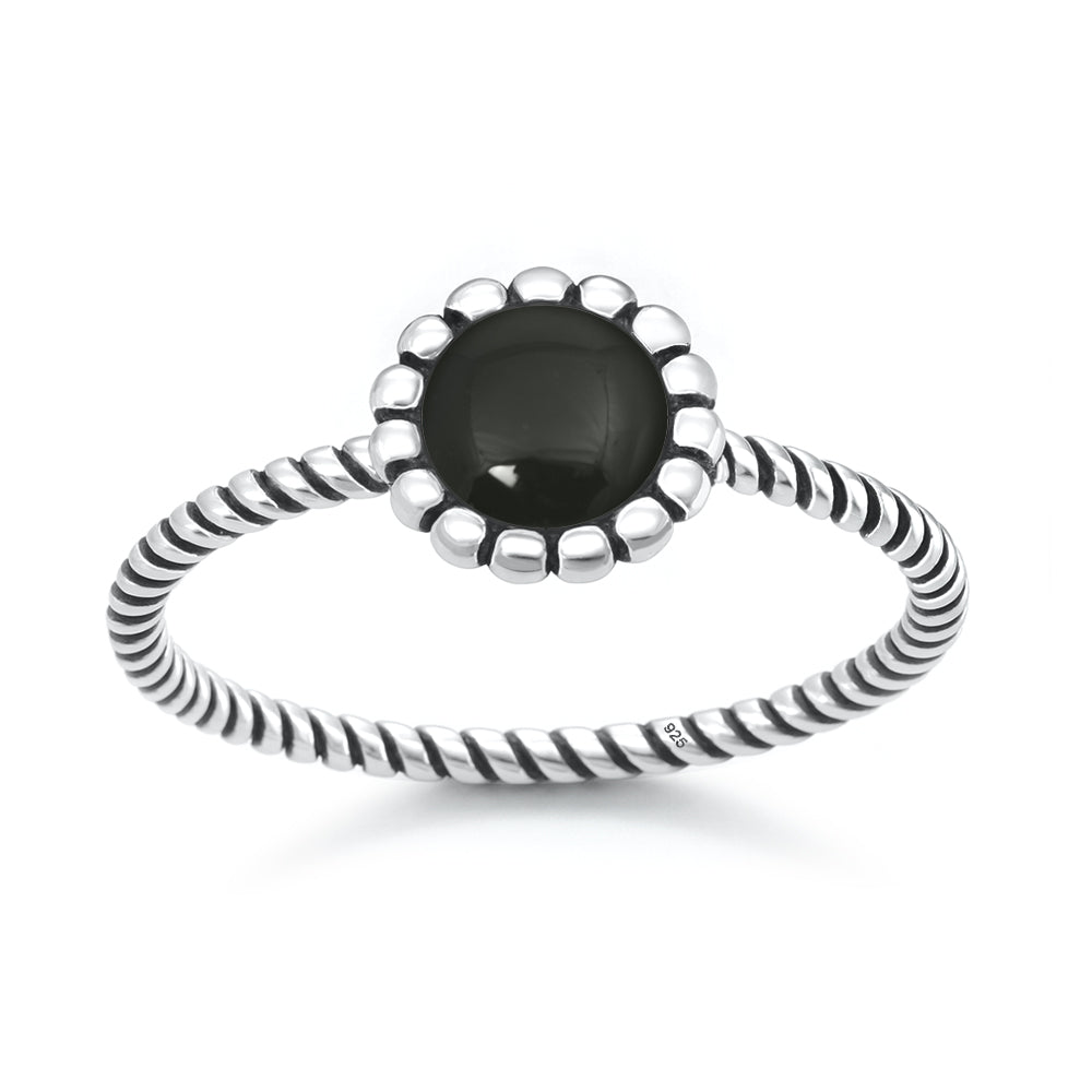 Silver Stone Ring